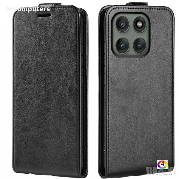 Motorola Edge 60 Pro 5G Flip2 Кожен Калъф и Скрийн Протектор, снимка 1