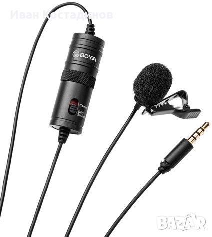 Микрофон BOYA BY-M1, черен - BY-M1, снимка 1