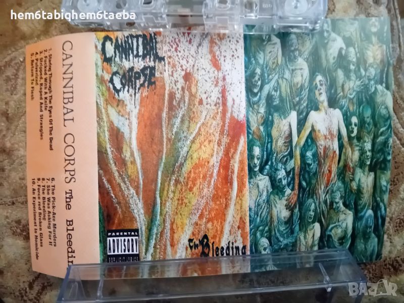 РЯДКА КАСЕТКА - CANNIBAL CORPSE - The Bleeding с двете обложки - цензурираната и нецензурната., снимка 1