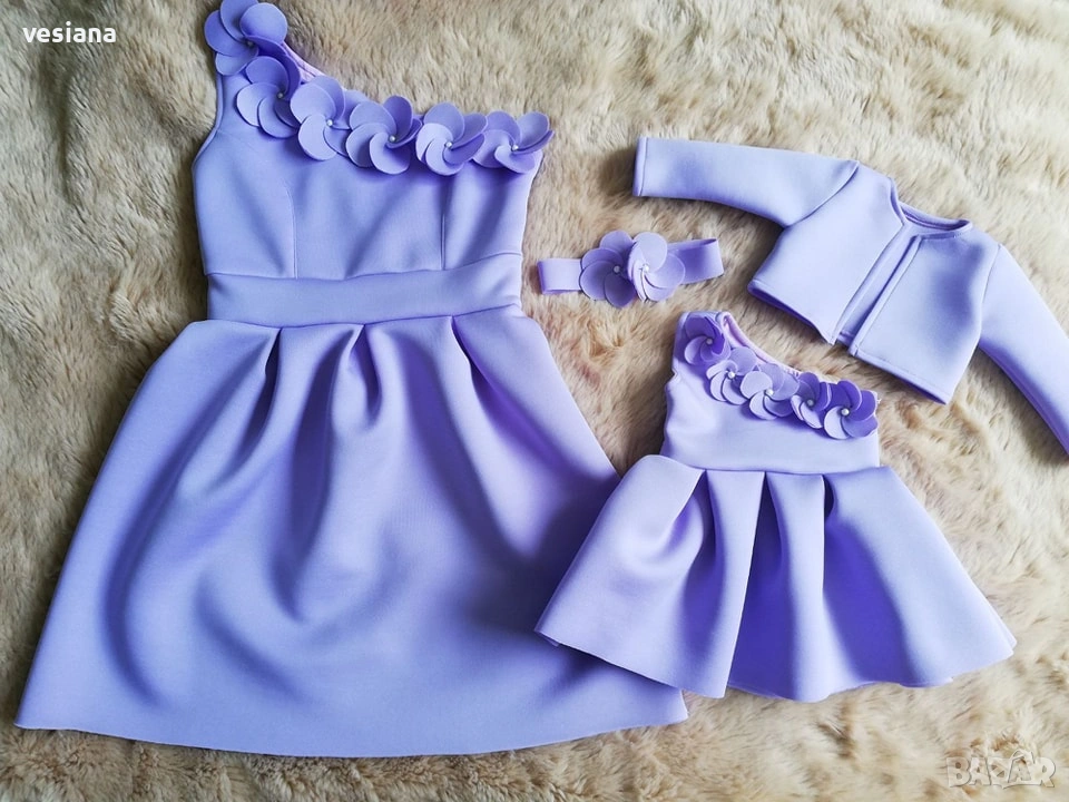 Рокли за мама и дъщеричка, снимка 1