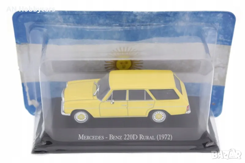 Mercedes-Benz 220D Rural, 1972, yellow - Argentine Automobile Club 1:43 Atlas, снимка 1