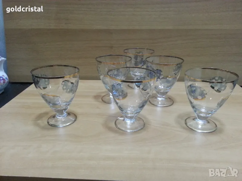 Ретро стъклени чаши , снимка 1