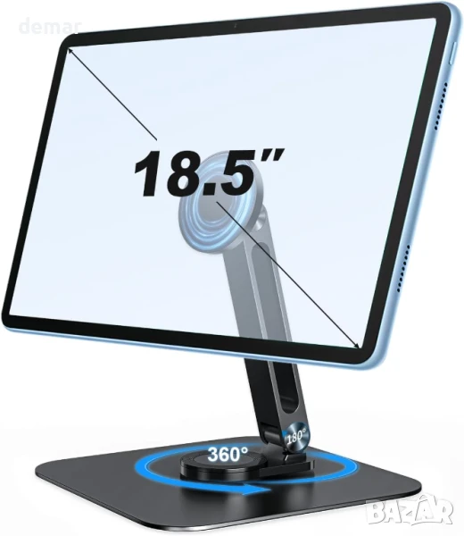 Магнитна стойка Golday за iPhone/iPad/монитор, до 18", регулируема, снимка 1