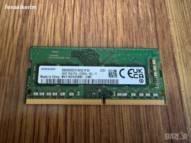 НОВА Samsung 16GB 3200MHz PC4 SODIMM Ram памет за лаптоп, снимка 1