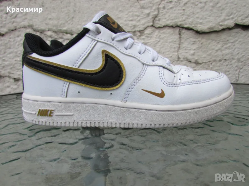 Детски маратонки Nike Force 1 LV8 PS ' Black-Metallic Gold' , снимка 1