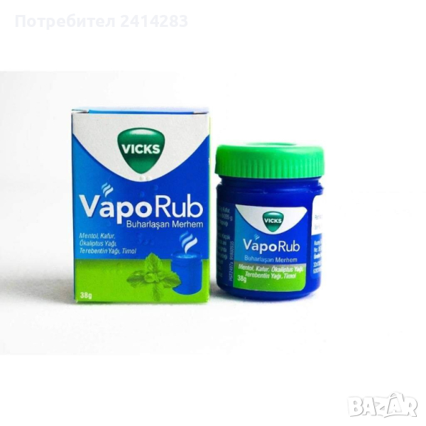 Мехлем Vics VapoRub БАЛСАМ при кашлица и простуда, снимка 1
