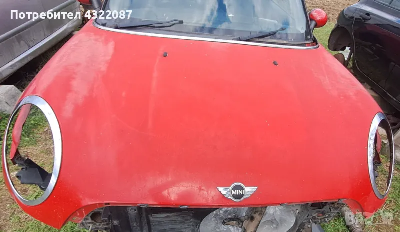 Преден капак и огледала MINI CLUBMAN Мини купър клубман R55, снимка 1