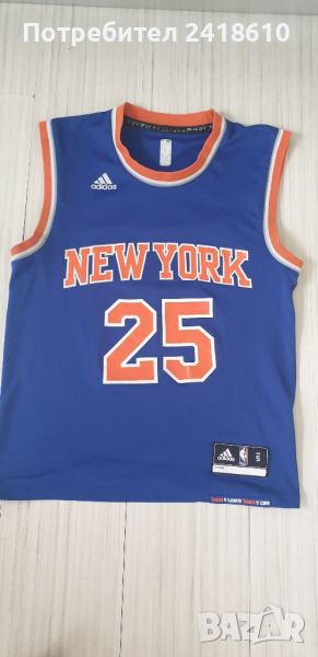 Adidas NBA Derrick ROSE New York # 25 I Mens Size S  ОРИГИНАЛ! МЪЖКИ  Баскетболен ПОТНИК!, снимка 1