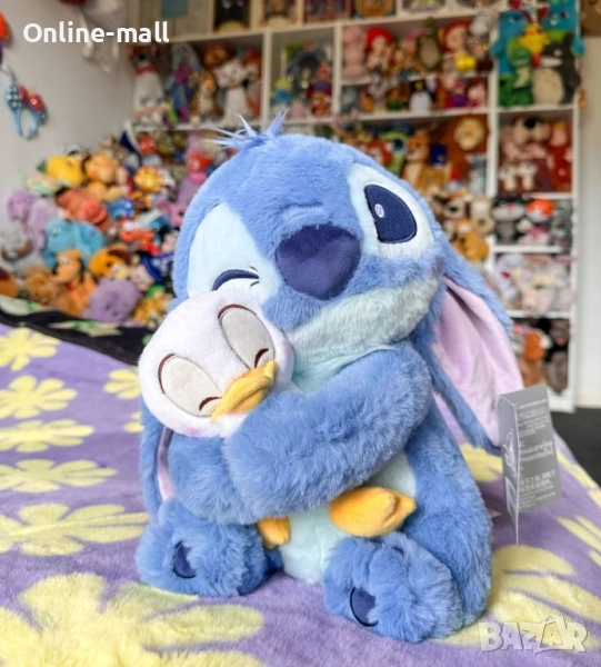 Плюшен Стич с пате, Сладък плюшен Стич с патенце 25-65см, снимка 1