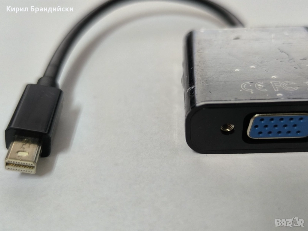 Преходник mini DP to VGA , снимка 1