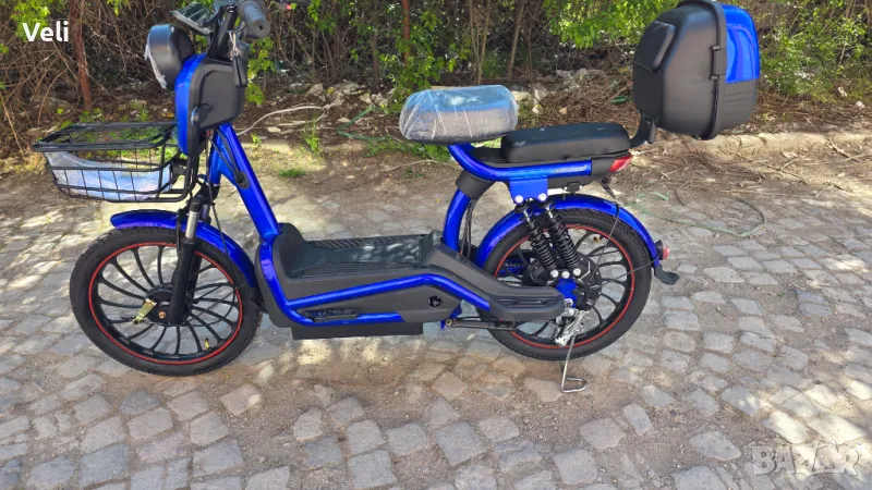 Електрически мотопед, скутер 1200W,60V и 20"гуми , снимка 1