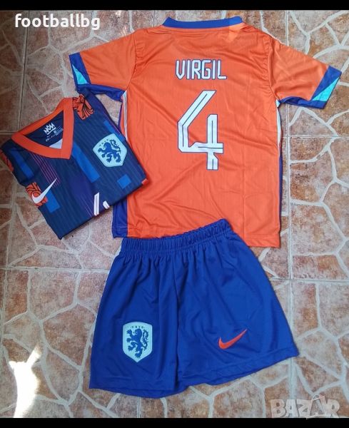Върджил Ван Дайк ❤️⚽️ детско юношески футболни екипи на Нидерландия , снимка 1