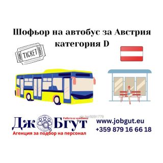 Шофьор на автобус с категория D за Австрия