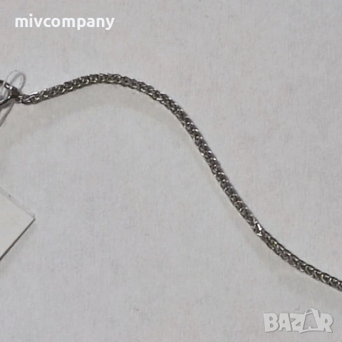 Златен синджир(бяло злато) 1.62гр.44см., снимка 2 - Колиета, медальони, синджири - 53124545