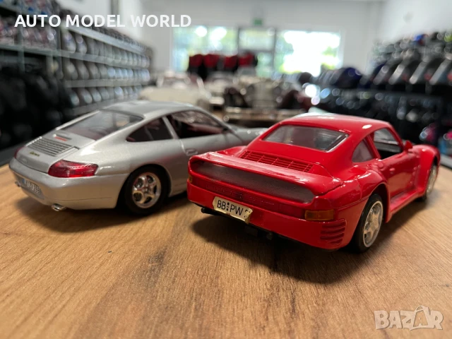 Метална колекционерска количка модел PORSCHE 911и 959 мащаб 1:24, снимка 2 - Колекции - 51151321