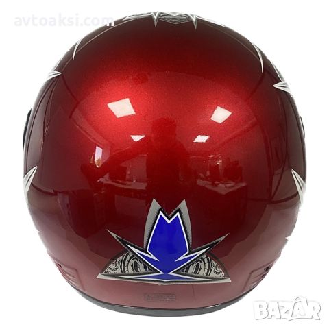 Каска за мотор, шлем, 4 размера, червен, снимка 4 - Аксесоари и консумативи - 46173758