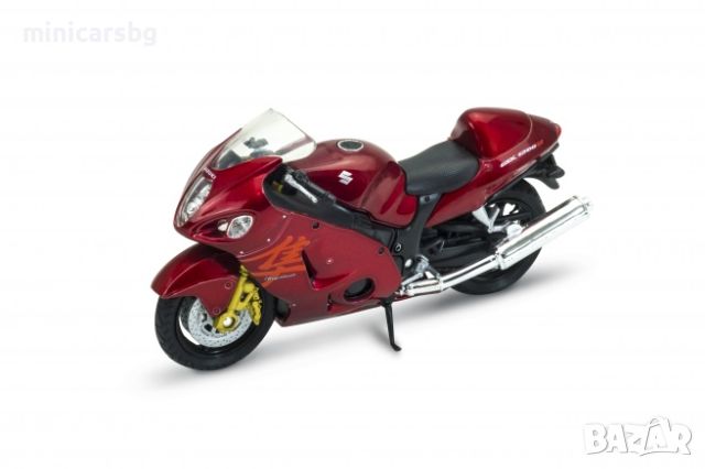 1:18 Метални мотори: SUZUKI HAYABUSA - Welly, снимка 1 - Колекции - 45977109