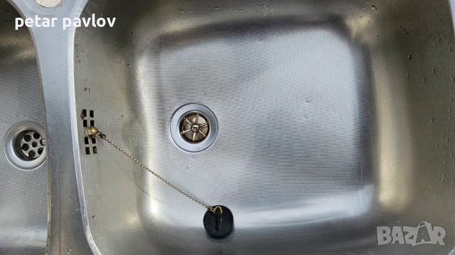 Двойна кухненска мивка алпака, снимка 2 - Мивки - 53400117