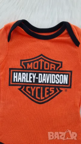 Бебешко боди HARLEY DAVIDSON 3-6 месеца - НОВО, снимка 2 - Бодита за бебе - 47177445