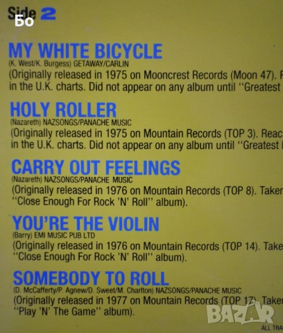 грамофонни плочи Nazareth, снимка 12 - Грамофонни плочи - 54059859