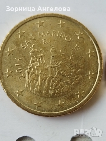 Сан Марино 50 цента 2014 и 2025, снимка 3 - Нумизматика и бонистика - 52844504