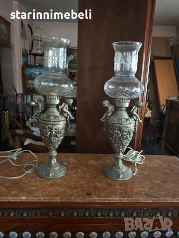 Антикварни нощни лампи , снимка 5 - Настолни лампи - 51439157