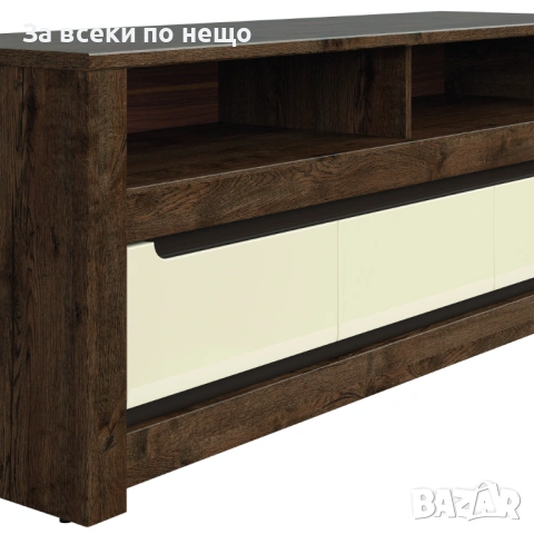 ТВ Шкаф RUSO RTV3S корпус дъб април/фронт перлен лак Код P2011, снимка 2 - Шкафове - 53936562