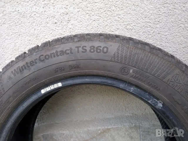 4 броя, Зимни гуми 165/60/14 R Continental - 7мм. грайфер, много запазени!, снимка 8 - Гуми и джанти - 47497186