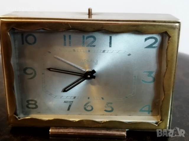Стар механичен будилник, настолен часовник, снимка 2 - Антикварни и старинни предмети - 51044318