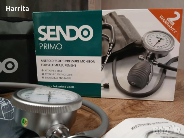 Sendo Primo професионален апарат за кръвно налягане, 1 бр. | Сендо, Примо / НОВ!, снимка 3 - Медицински, стоматологични - 52296255