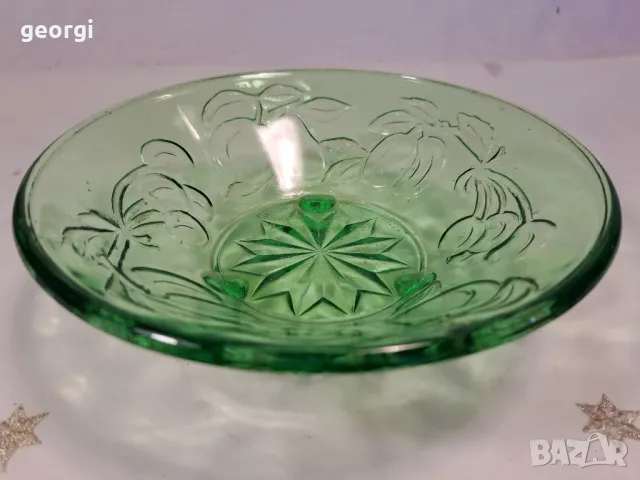 ретро фруктиера от цветно стъкло 25/1, снимка 2 - Аксесоари за кухня - 49886614