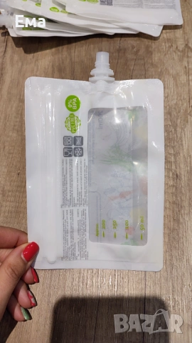 Еко сашета/пликчета за бебешки пюрета за многократна употреба