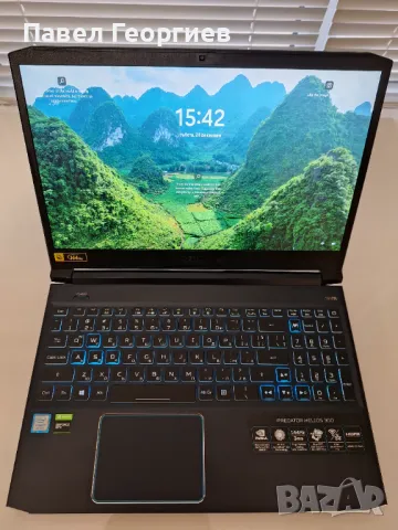 Геймърски Лаптоп Acer Predator Helios 300, 15.6 инча + охладител, Razer мишка и силиконов протектор, снимка 1 - Лаптопи за игри - 48653932