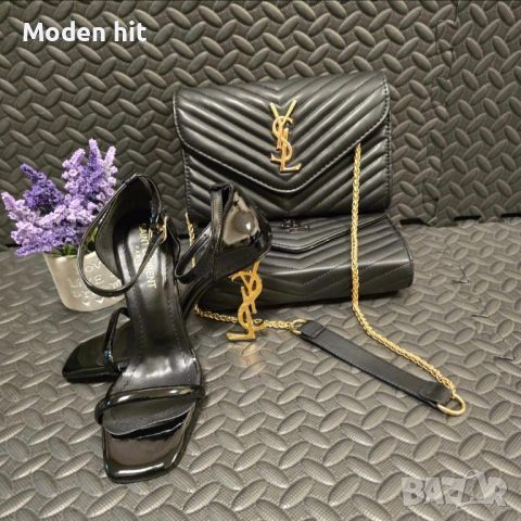 Yves Saint Laurent дамски сандали и чанти висок клас реплика, снимка 4 - Сандали - 46342735
