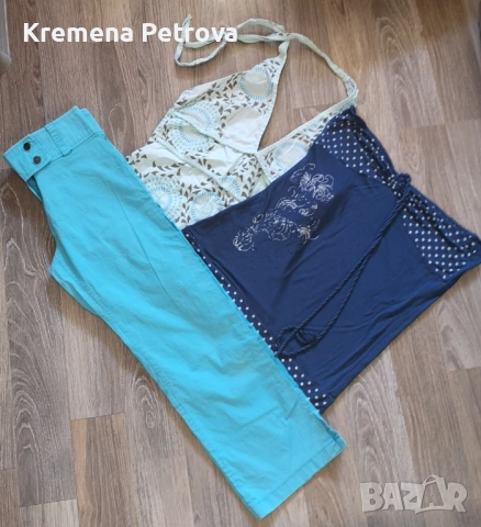 Доставка до СПИДИ АВТОМАТ 2,14€- Летен лот панталон и 2 потника, М размер и други