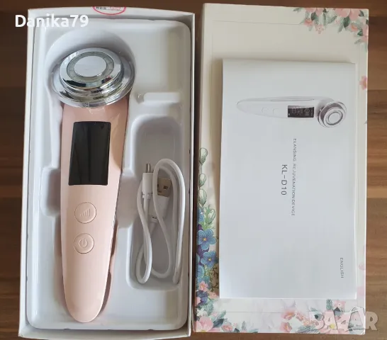 LED Уред за подмладяване на лицето, радиочестотен лифтинг, фотонна терапия, снимка 5 - Масажори - 49686173