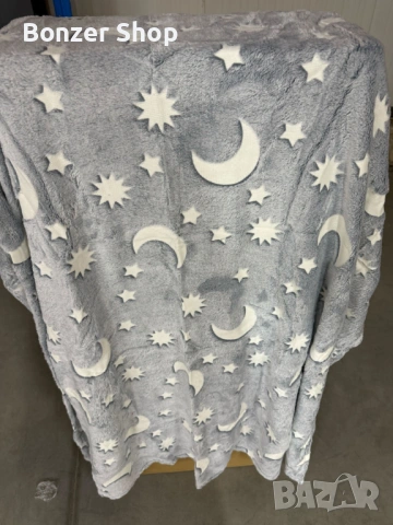 Светещо в тъмното одеяло Magic Blanket + Подарък Голям комплект конструктор с 165 части Плъзгащ блок, снимка 5 - Други - 54169461