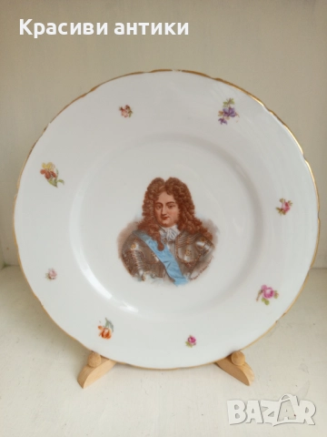 Порцелан чиния Meissen, колекционерска, Philippe d' Orleans 