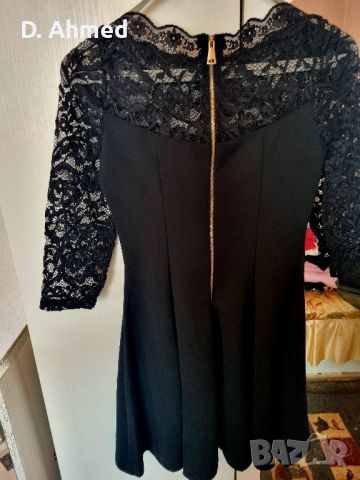 Нова черна еластична рокля, снимка 2 - Рокли - 45160375
