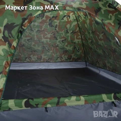 Камуфлажна Водонепромокаема Четириместна Палатка, снимка 8 - Палатки - 53308227
