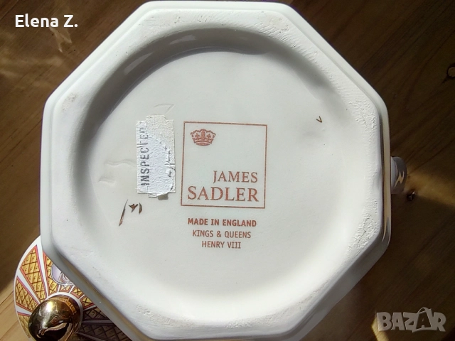 Колекционерски чайник Sadler Крал Хенри VIII, снимка 10 - Колекции - 52411566