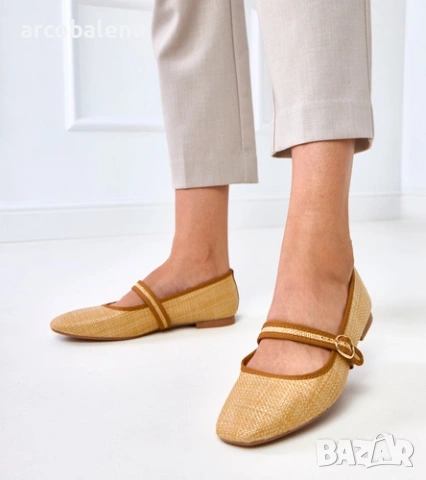 Дамски плетени балетки с катарама Nonana, 3цвята , снимка 10 - Дамски ежедневни обувки - 54025181