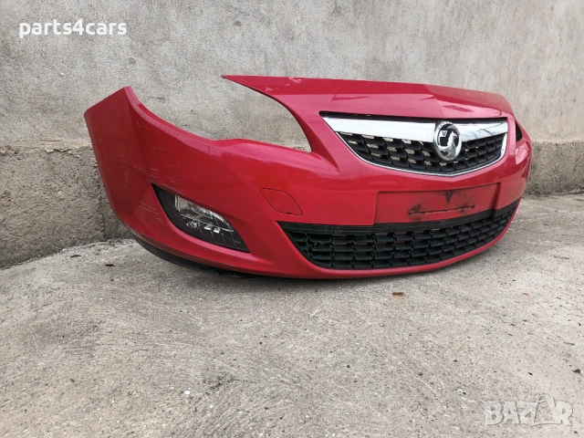 предна броня с маска решетка и халогени за опел астра ж 09 - 13 OPEL ASTRA J, снимка 2 - Части - 53587711
