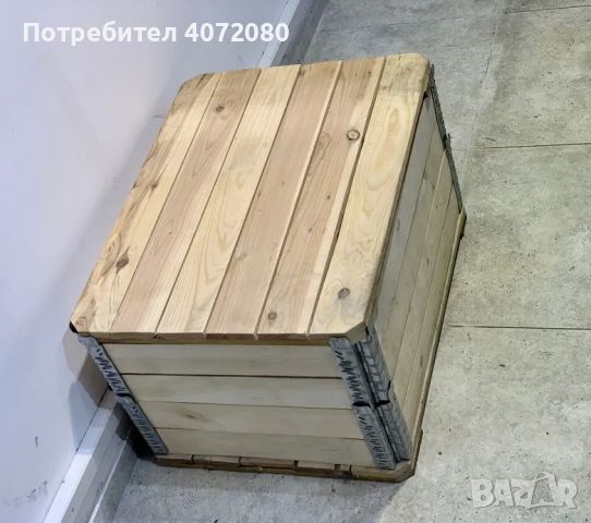 Сандъци дърво индустриални интериорни 80/60/h50, снимка 4 - Скринове - 45372267