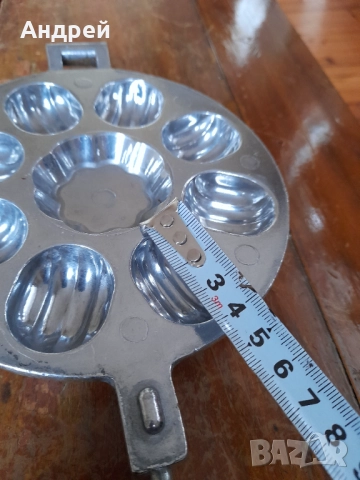 Стар уред,форма за печене на сладки,Орехчета #17, снимка 6 - Други ценни предмети - 52122921