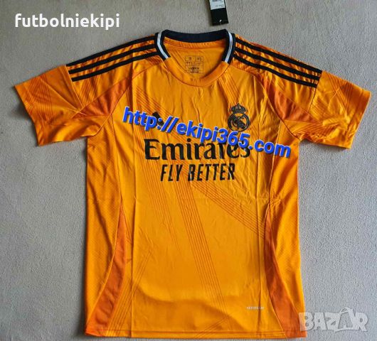 Реал Мадрид оранжева тениска 2024/25, снимка 3 - Спортни дрехи, екипи - 36863293