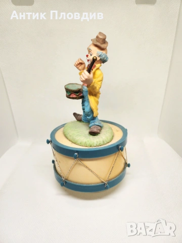Керамичен музикален карусел – клоун, снимка 5 - Декорация за дома - 53382131