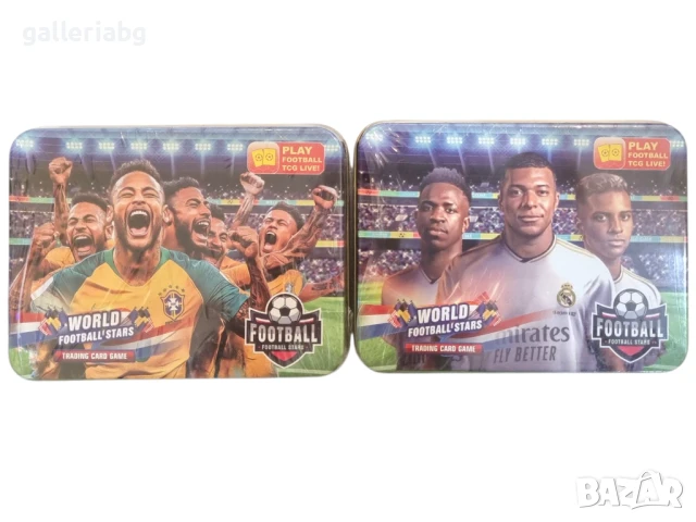 ⚽ Метална кутия с футболни фигури – World Football Stars