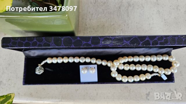 Луксозен комплект - естествени перли, снимка 3 - Бижутерийни комплекти - 46246740