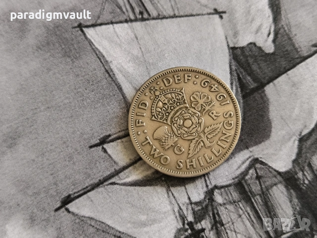 Монета - Великобритания - 2 шилинга | 1949г.